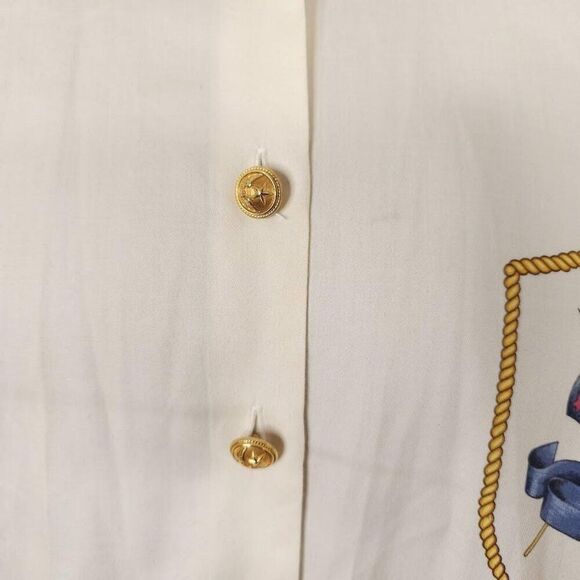 Vintage Mondi Shirt Womens Size Small European 36 Made In West Germany Crest - Picture 5 of 10